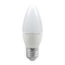 Crompton 5.5W (40w) 240v ES E27 6500k LED Thermal Plastic Candle Light Bulb