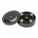 Knightsbridge 20A Junction Box 4-Terminal - Black (59mm) - (SN8410B)