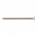 Knightsbridge M3.5 x 50mm raised head countersunk electrical socket screw - Nickel plated 100pcs - (CSCREW50)