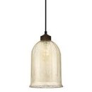 Westinghouse Oil Rubbed Bronze Finish with Antique Mirror Glass One-Light Pendant Fitting 63286