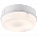Knightsbridge IP65 28W HF Round Bulkhead with Opal Diffuser and White Base - (TPR28WOHF)