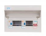 14 Way 100A Isolator 2 x 80A RCD Metal Clad Consumer Unit