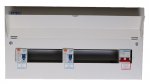21 Way 100A Isolator 2 x 80A RCD Metal Clad Consumer Unit