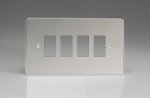 Varilight 4-Gang Grid Plate Chrome (XDCPG4-P)