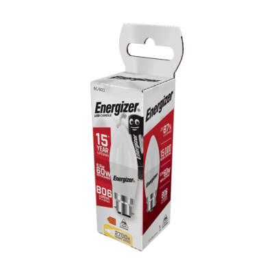 LED Candle B22 (BC) 806lm 8.5W 2,700K (Warm White), Box of 1