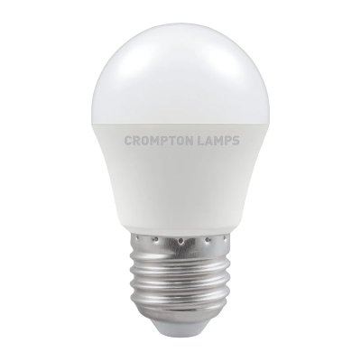 Crompton 5.5W (40w) 240v ES-E27 6500k LED Golfball Thermal Plastic Light Bulb