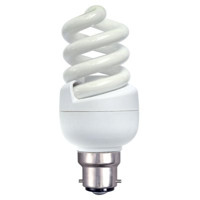 Kosnic Quick start 20w 240v BC B22 4000K CFL Low Energy Spiral Helix Bulb